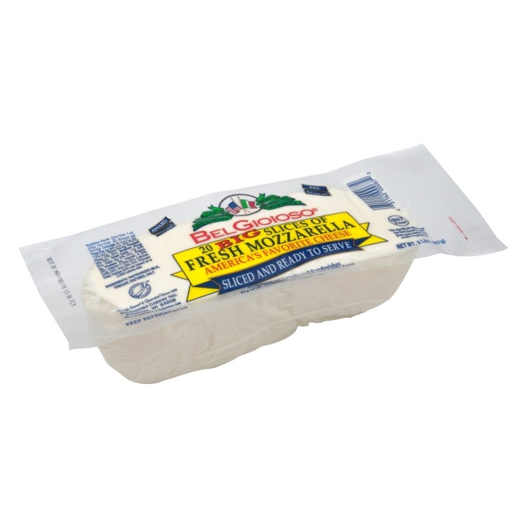 BELGIOIOSO SLICED DRY PACK MOZZARELLA PROVOLONE LOG