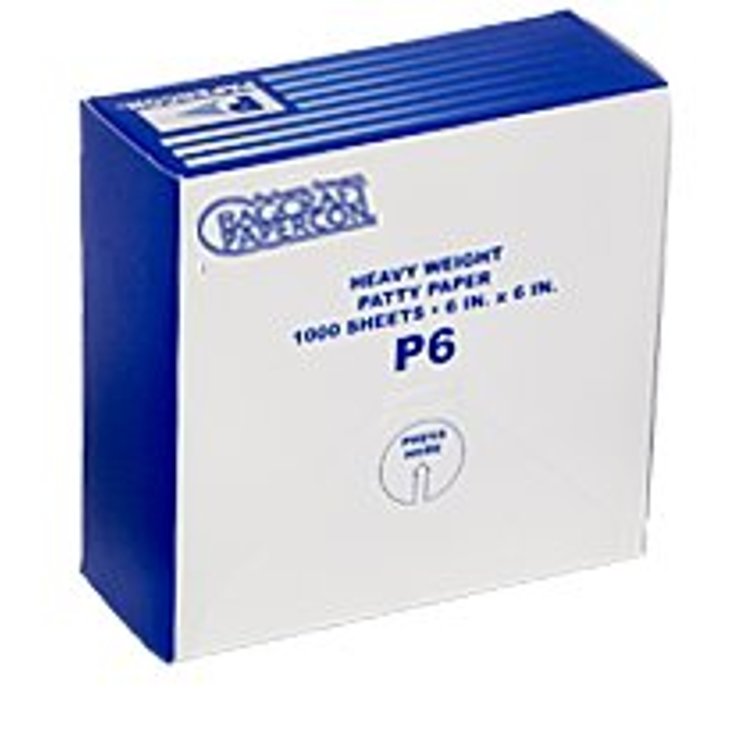 BAGCRAFT PATTYWAX WAXED PATTY PAPER 6X6