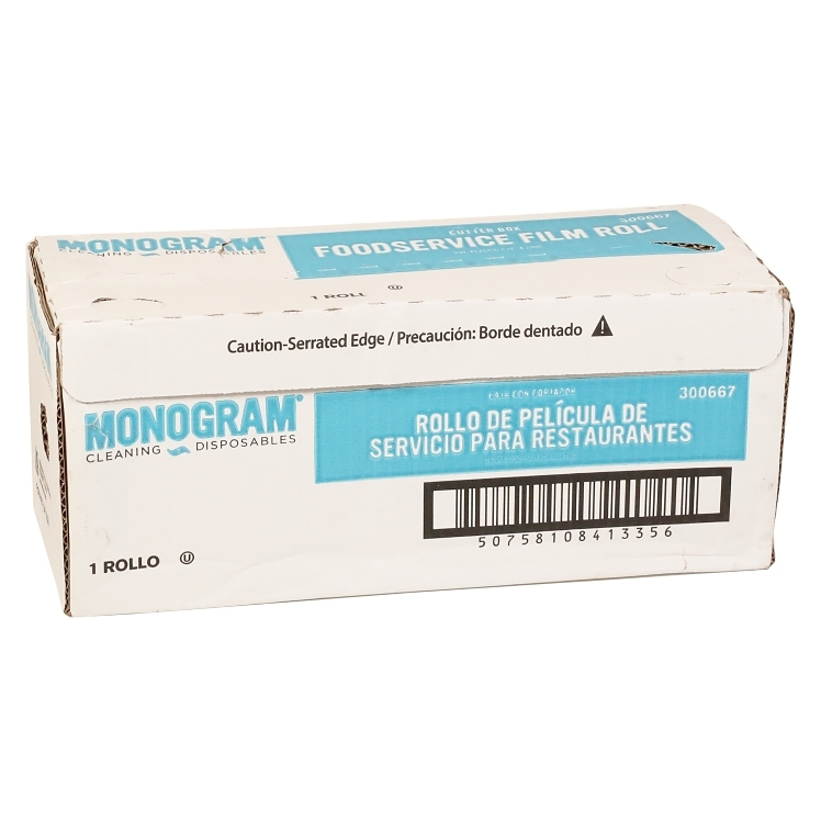 MONOGRAM PLASTIC FILM ROLL W/ CUTTER BOX 12IN X 2000 FT