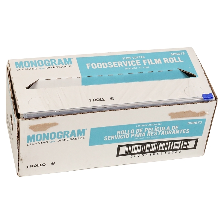 MONOGRAM FILM PLASTIC ROLL SLIDE 12 INCH X 2000 FEET