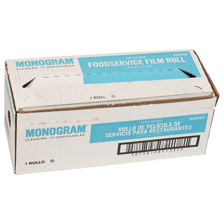 MONOGRAM PLASTIC FILM, 12 INCH X3000' ROLL CUTTER