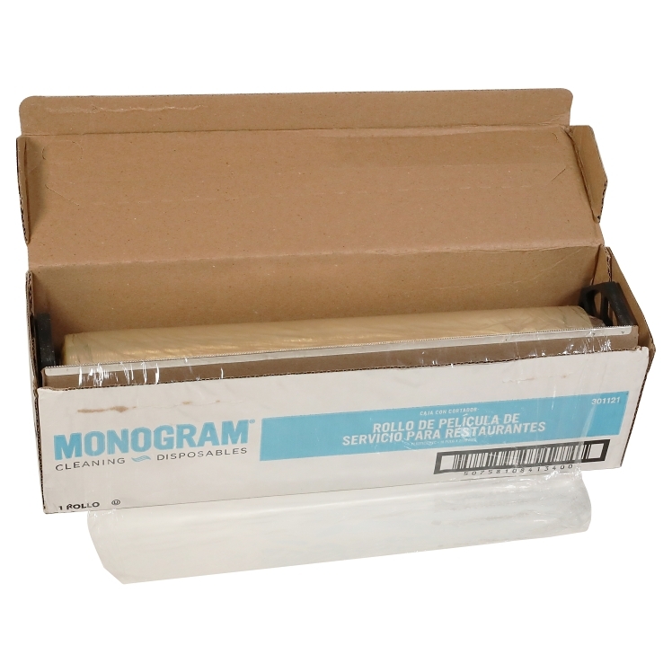 MONOGRAM FILM PLASTIC ROLL CUTTER 18 INCH X 2000 FEET