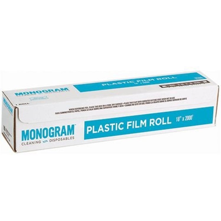 MONOGRAM FILM PLASTIC ROLL CUTTER 18 INCH X 2000 FEET