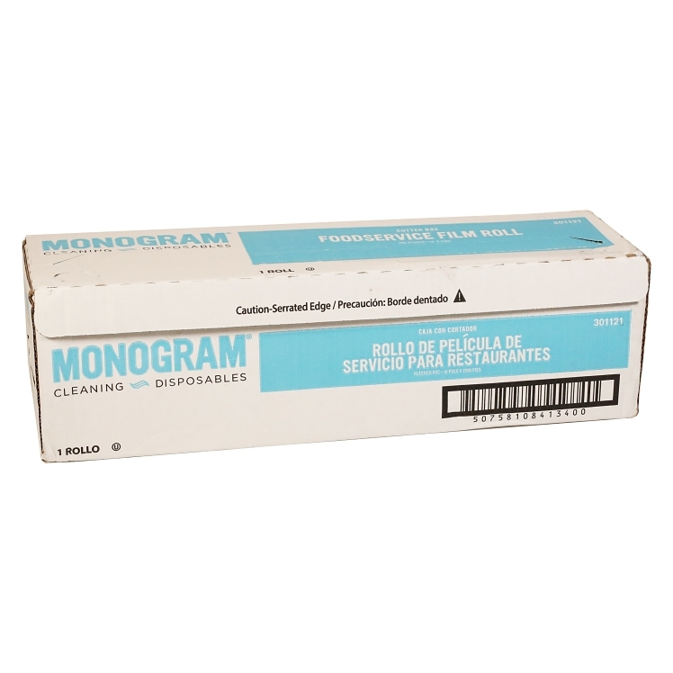 MONOGRAM FILM PLASTIC ROLL CUTTER 18 INCH X 2000 FEET