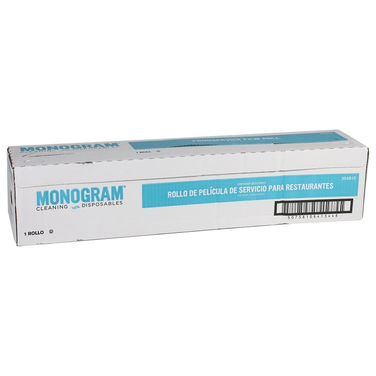 MONOGRAM PLASTIC FILM ROLL WITH SLIDE CUTTER BOX 24IN X 2000FT