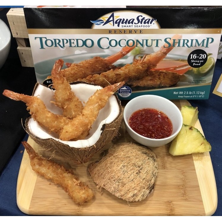 AQUA STAR COCONUT TORPEDO SHRIMP
