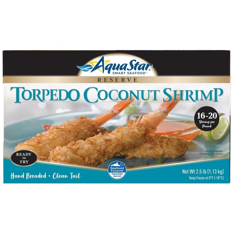 AQUA STAR COCONUT TORPEDO SHRIMP