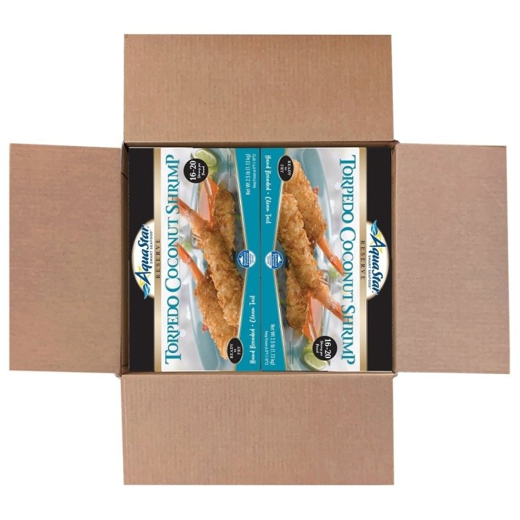 AQUA STAR COCONUT TORPEDO SHRIMP