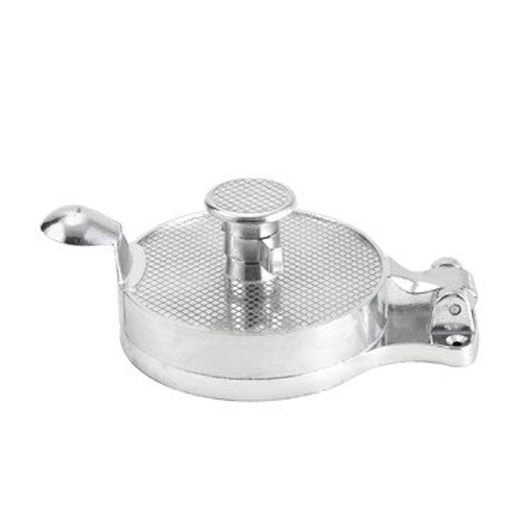 WINCO PRESS HAMBURGER PATTY 4.5 ROUND ALUMINUM ADJUSTABLE