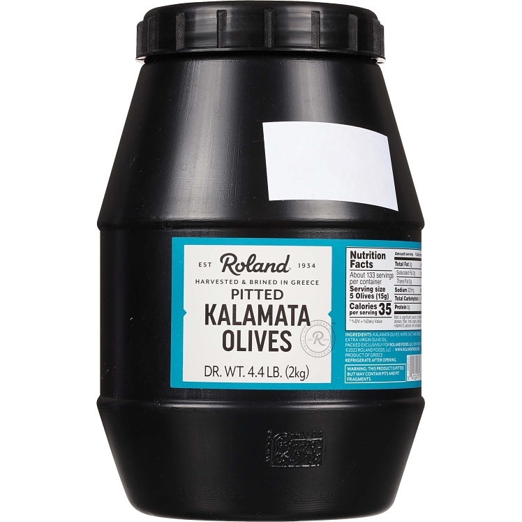 ROLAND OLIVE KALAMATA WHOLE PITTED IMPORTED GREECE