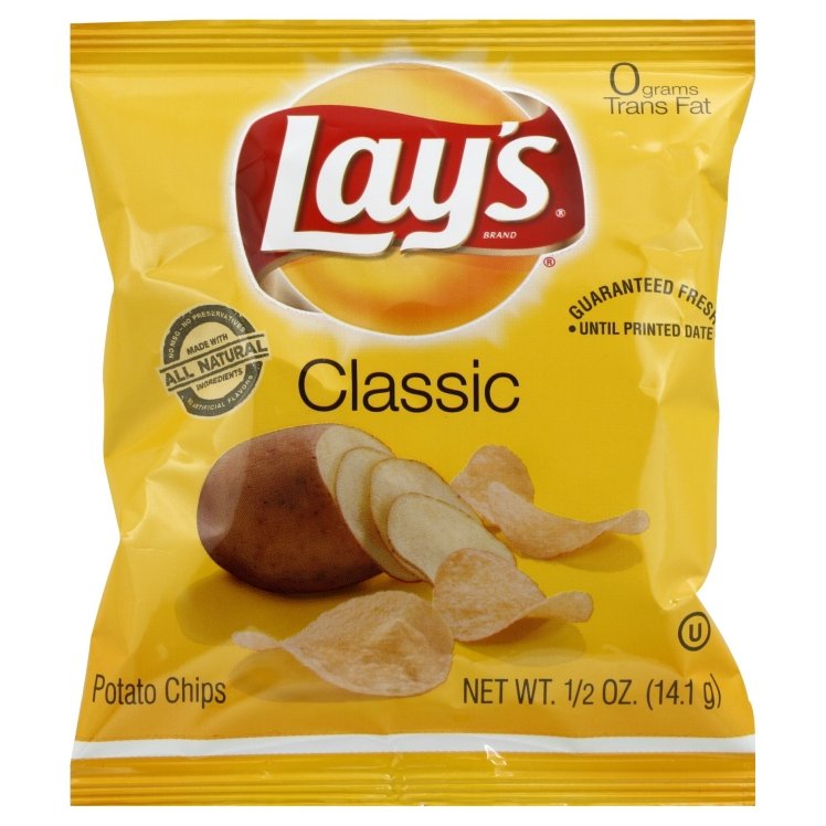 LAYS POTATO CHIPS CLASSIC FUN SIZE 0.5 OZ