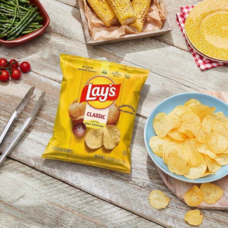 LAYS POTATO CHIPS CLASSIC FUN SIZE 0.5 OZ