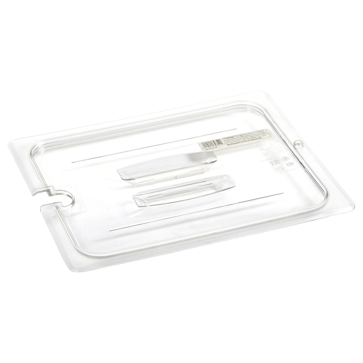 CAMBRO FOOD PAN LID CLEAR HALF SIZE WITH HANDLE
