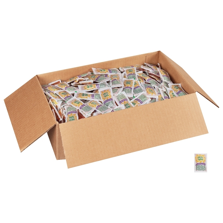 SALSA DEL SOL PORTION PACK JALAPENO HOT SAUCE PACKETS