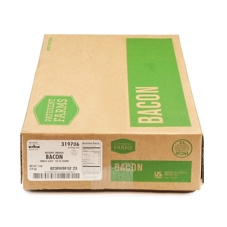 PATUXENT FARMS 18-22 HICKORY SMOKED CURED BACON 1 DIAMOND
