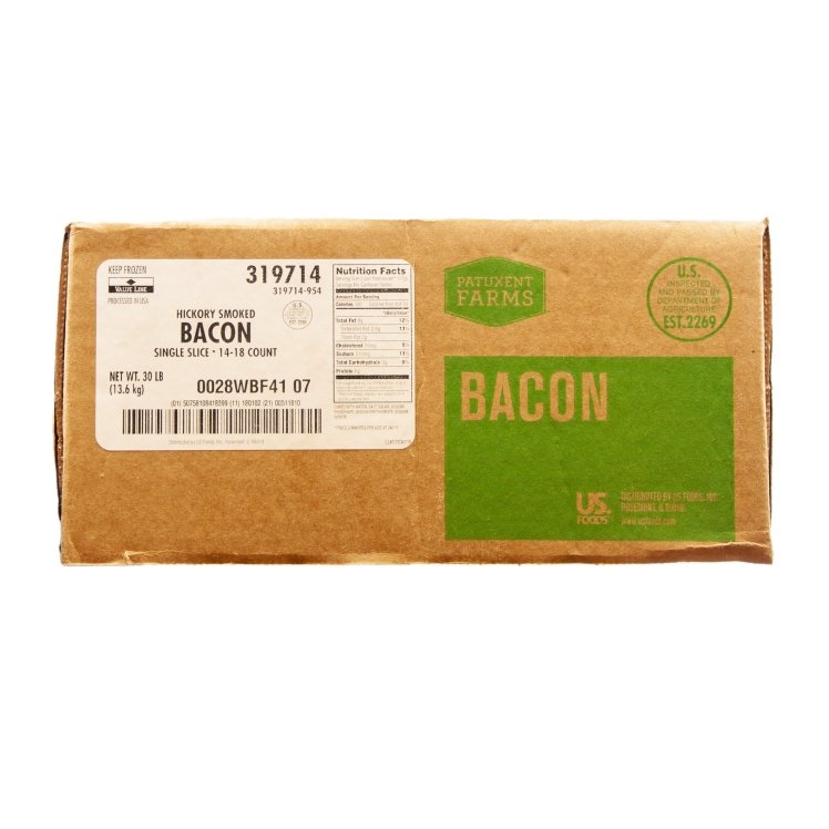 PATUXENT FARMS BACON PORK 14-18 SLICED SLAB