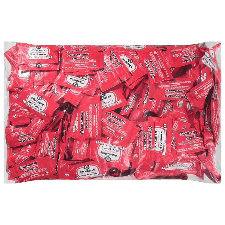 KIKKOMAN SOY SAUCE PACKETS 500 COUNT