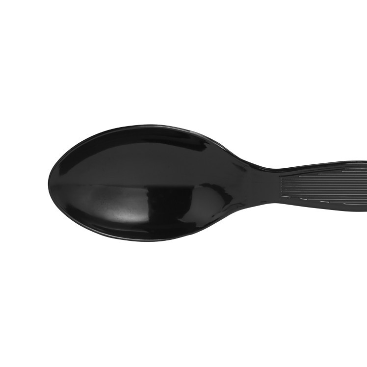 DIXIE FOODSERVICE HEAVY WEIGHT BLACK POLYSTRYENE TEASPOON