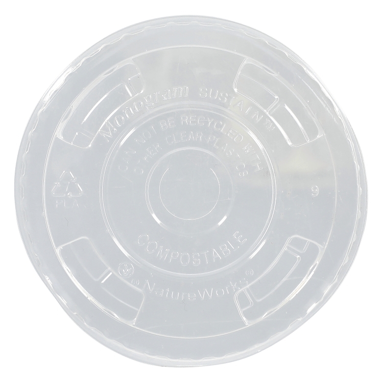 MONOGRAM FLAT STRAW CUP LID 9-20 OZ