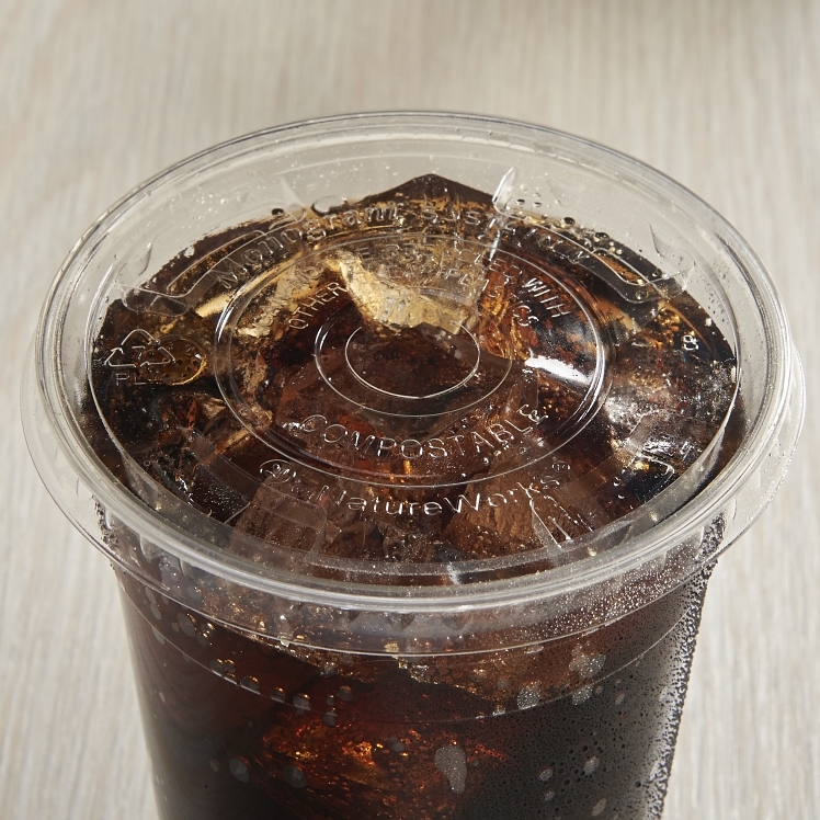 MONOGRAM FLAT STRAW CUP LID 9-20 OZ
