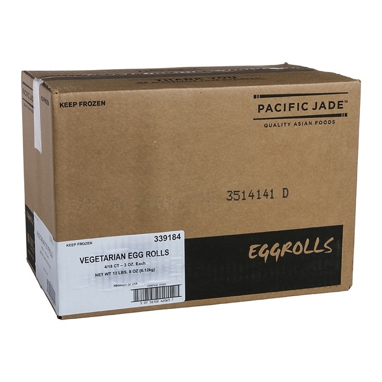 PACIFIC JADE EGG ROLL VEGETABLE 3 OZ COOKED FROZEN