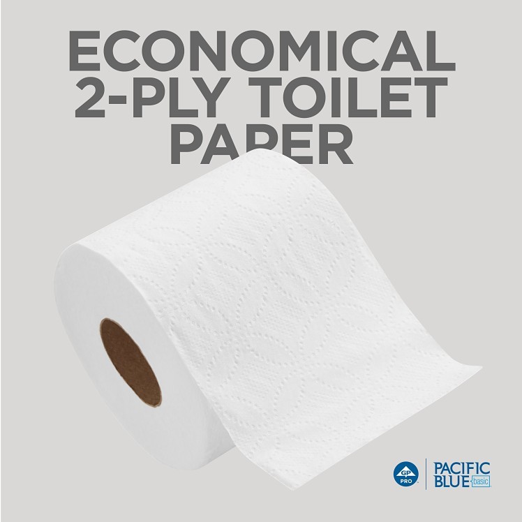 ENVISION 4 X 186' 550 SHEET 2PLY TOILET TISSUE ROLL