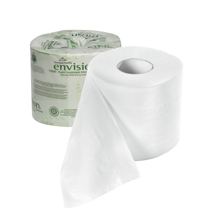 ENVISION 4 X 186' 550 SHEET 2PLY TOILET TISSUE ROLL