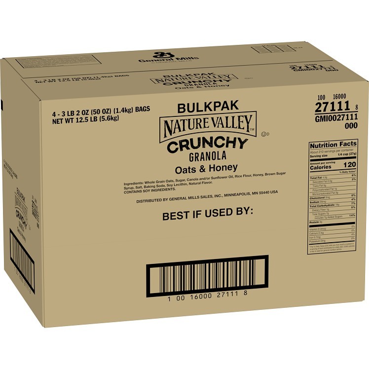 NATURE VALLEY GRANOLA CEREAL OAT & HONEY BULK