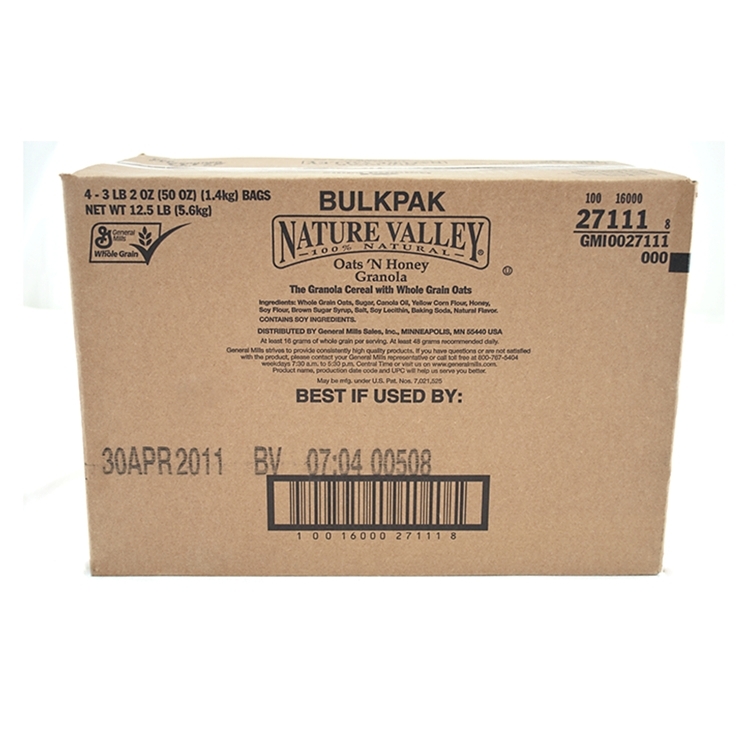 NATURE VALLEY GRANOLA CEREAL OAT & HONEY BULK