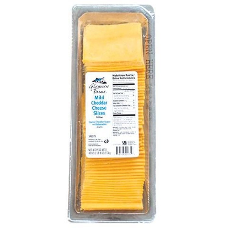 GLENVIEW FARMS CHEESE CHEDDAR MILD SLICED .75 Z