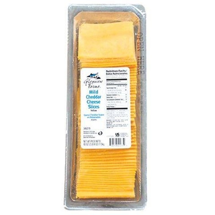 GLENVIEW FARMS CHEESE CHEDDAR MILD SLICED .75 Z