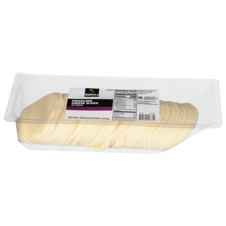 ROSELI .5 OZ TRAY SLICED PROVOLONE CHEESE