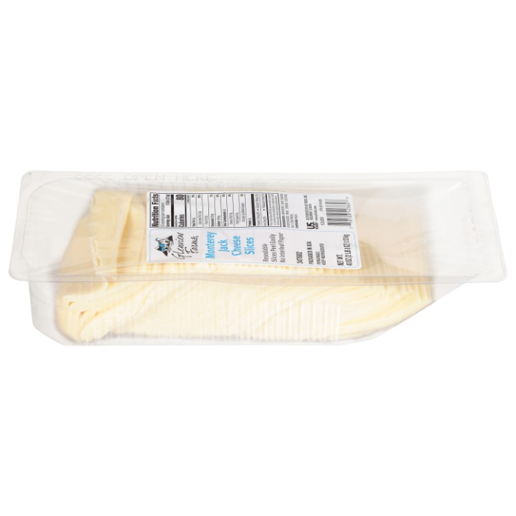 GLENVIEW FARMS SLICED MONTEREY JACK CHEESE .75 OZ