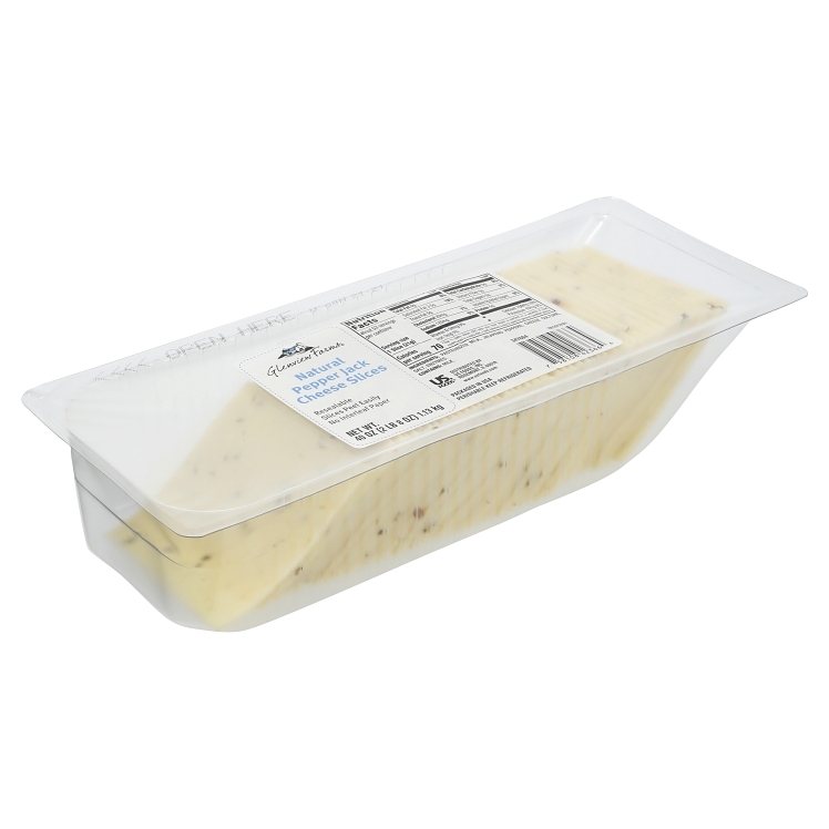 GLENVIEW FARMS PEPPER JACK CHEESE SLICED 0.75 Z TRAY