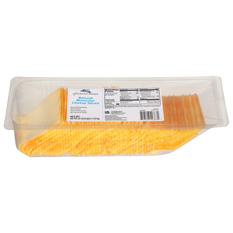 GLENVIEW FARMS MUENSTER SLICED .75OZ TRAY