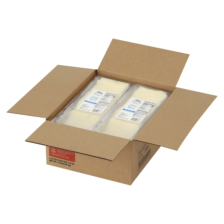 GLENVIEW FARMS SWISS CHEESE SLICED 0.75 Z TRAY