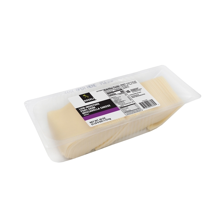 ROSELI SLICED MOZZARELLA CHEESE .75 OZ LUMPS