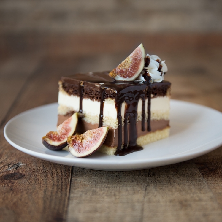 THE ORIGINAL CAKERIE CAKE 3 LAYER TUXEDO TRUFFLE MOUSSE