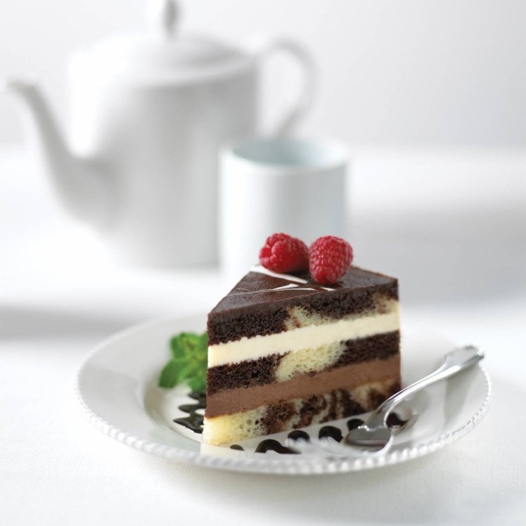 THE ORIGINAL CAKERIE CAKE 3 LAYER TUXEDO TRUFFLE MOUSSE
