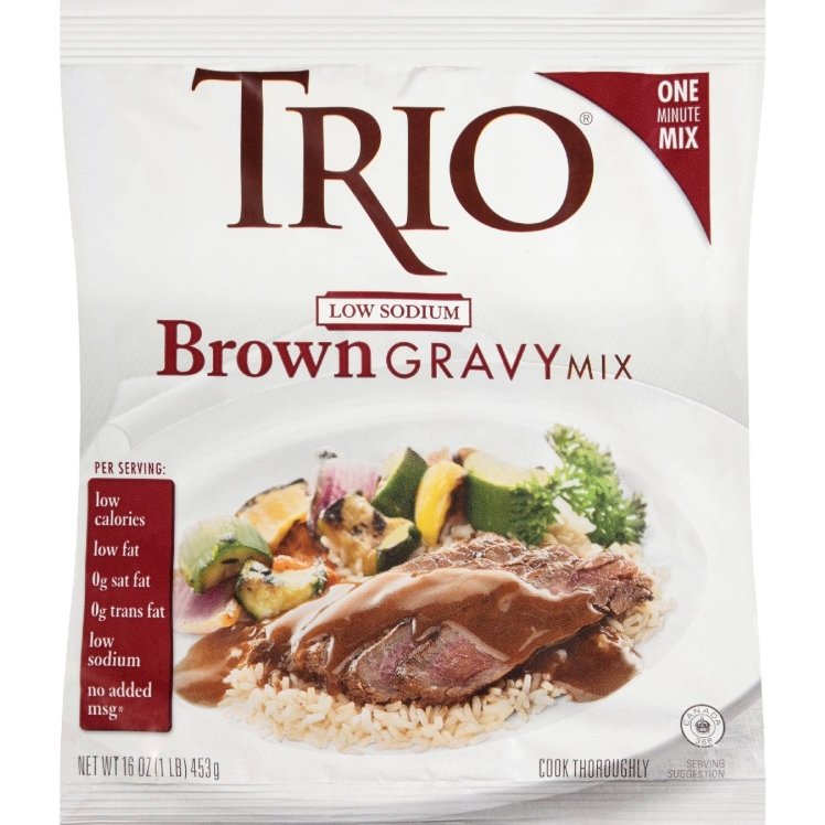 TRIO MIX GRAVY BROWN INSTANT LOW SODIUM