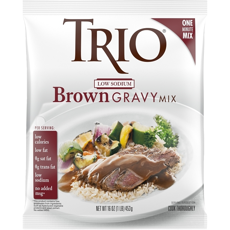 TRIO MIX GRAVY BROWN INSTANT LOW SODIUM