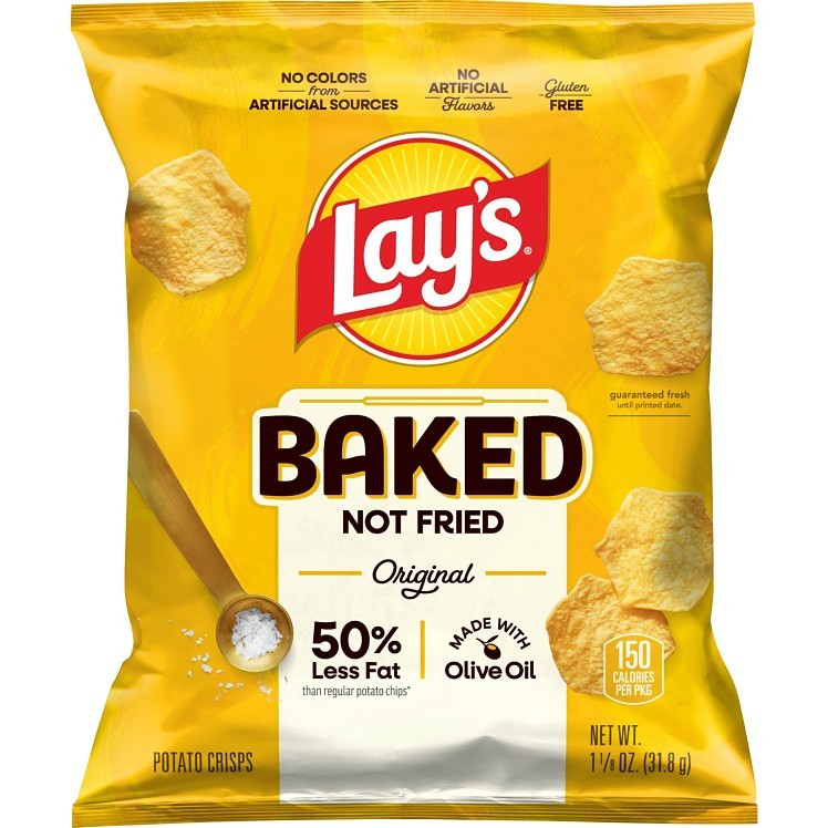 FRITO LAY BAKED POTATO CHIPS LAYS CLASSIC
