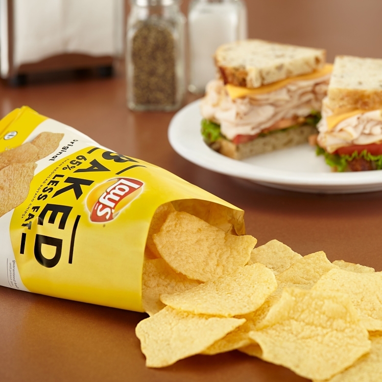 FRITO LAY BAKED POTATO CHIPS LAYS CLASSIC