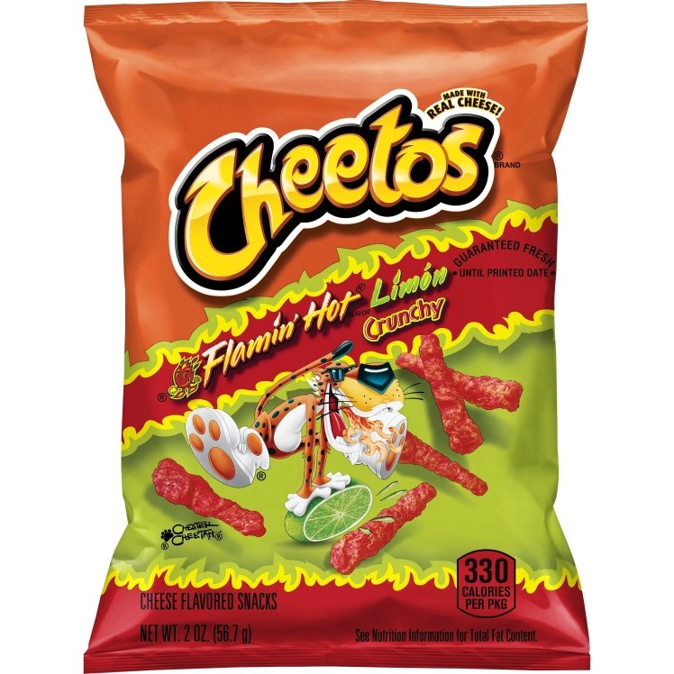 CHEETOS FRITO LAY POTATO CHIPS FLAMIN HOT LIMON