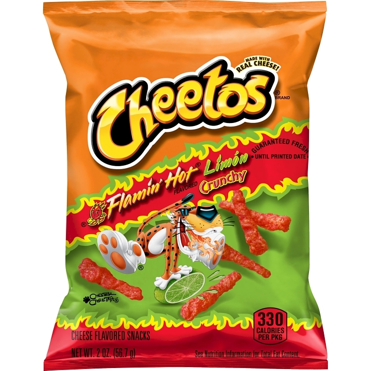 CHEETOS FRITO LAY POTATO CHIPS FLAMIN HOT LIMON