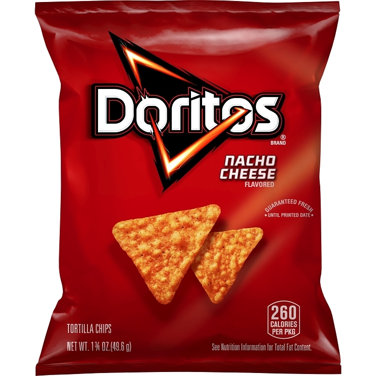 DORITOS FRITO LAY POTATO CHIPS DORITOS NACHO CHEESE