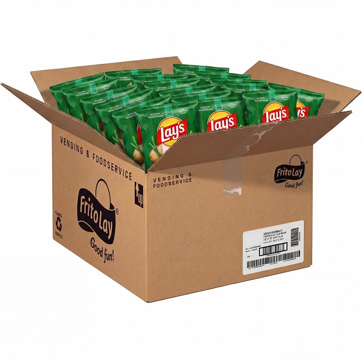 FRITO LAY LAY'S SOUR CREAM AND ONION POTATO CHIPS