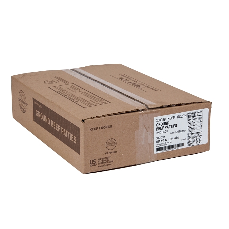 CATTLEMAN'S SELECTION 5/1 ANGUS HAMBURGER PATTIES 80%
