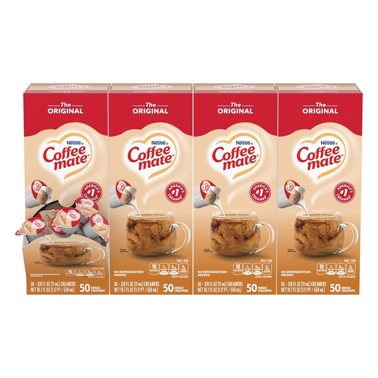 COFFE-MATE ORIGINAL LIQUID NON-DAIRY COFFEE CREAMER SINGLE SERVE CUPS