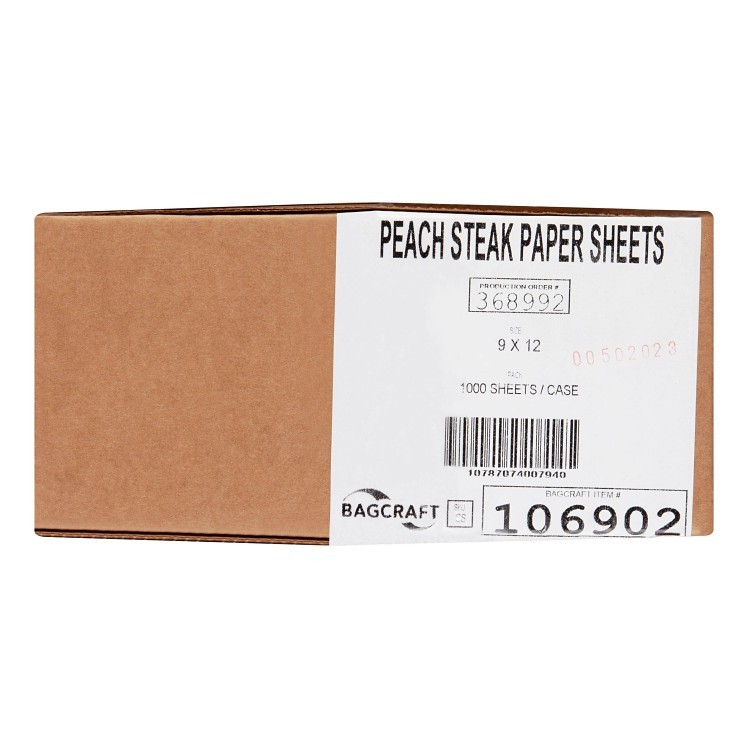 BAGCRAFT 9X12 PEACH STEAK PAPER WRAP